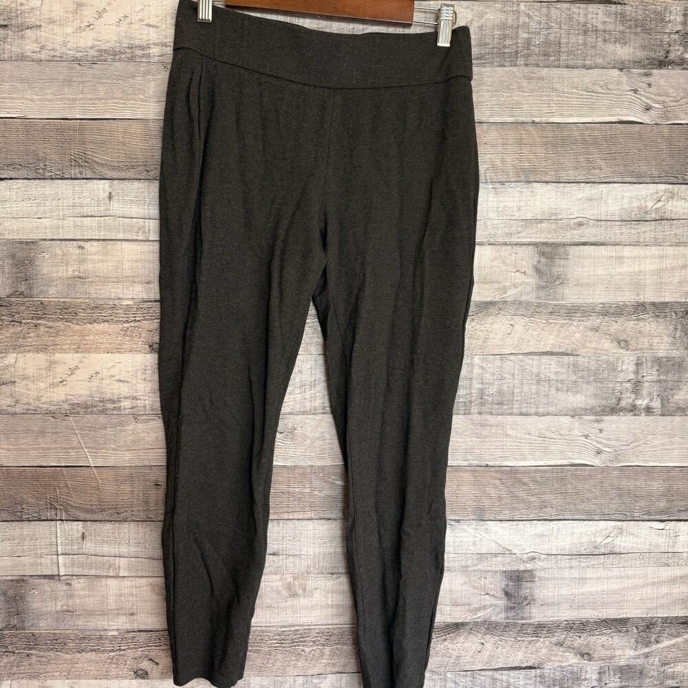 Eileen Fisher Gray Viscose Stretch Pull On Ankle Pants Women Tapered Leg Size PS